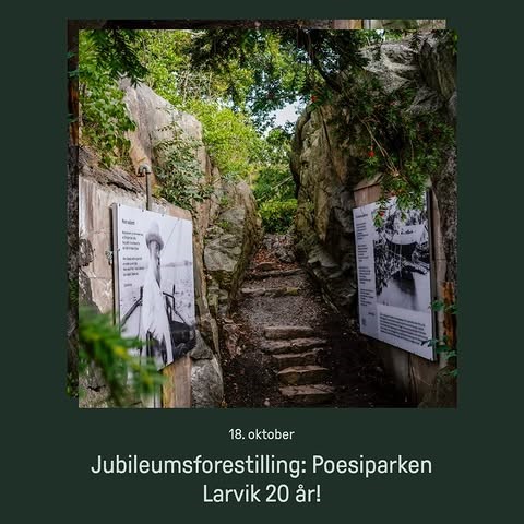 Artikkelbilde til artikkelen Jubileumsforestilling: Poesiparken Larvik 20 år
